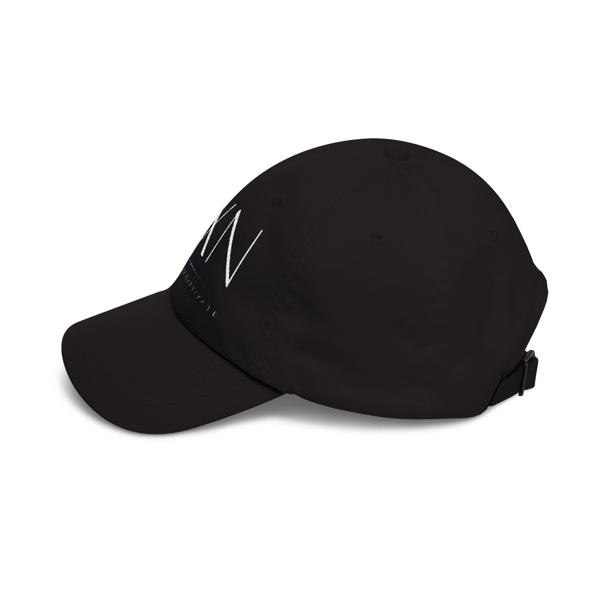 VXN Logo Dad Cap - Minimalist Black Embroidered Baseball Hat