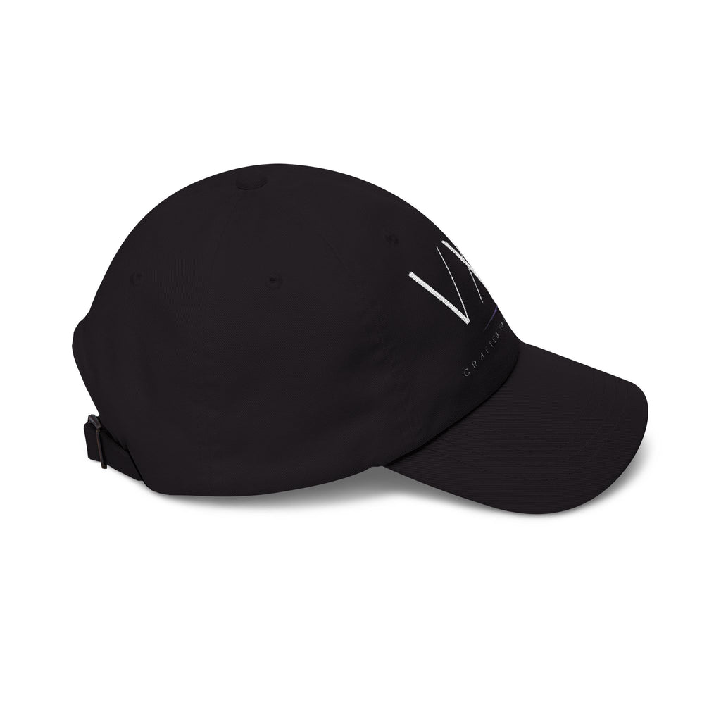 VXN Logo Dad Cap - Minimalist Black Embroidered Baseball Hat