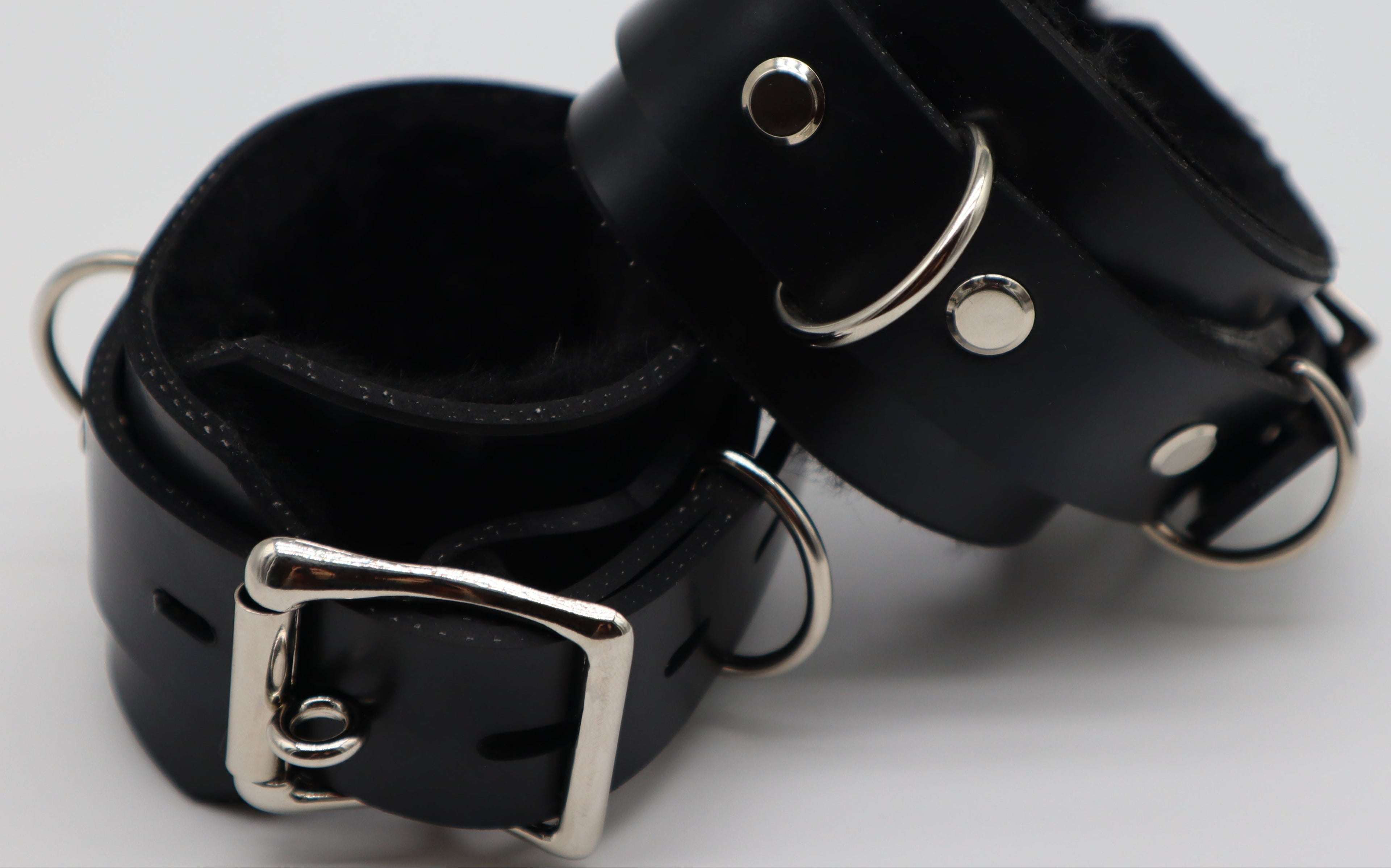 Heavy Rubber Panther Cuffs