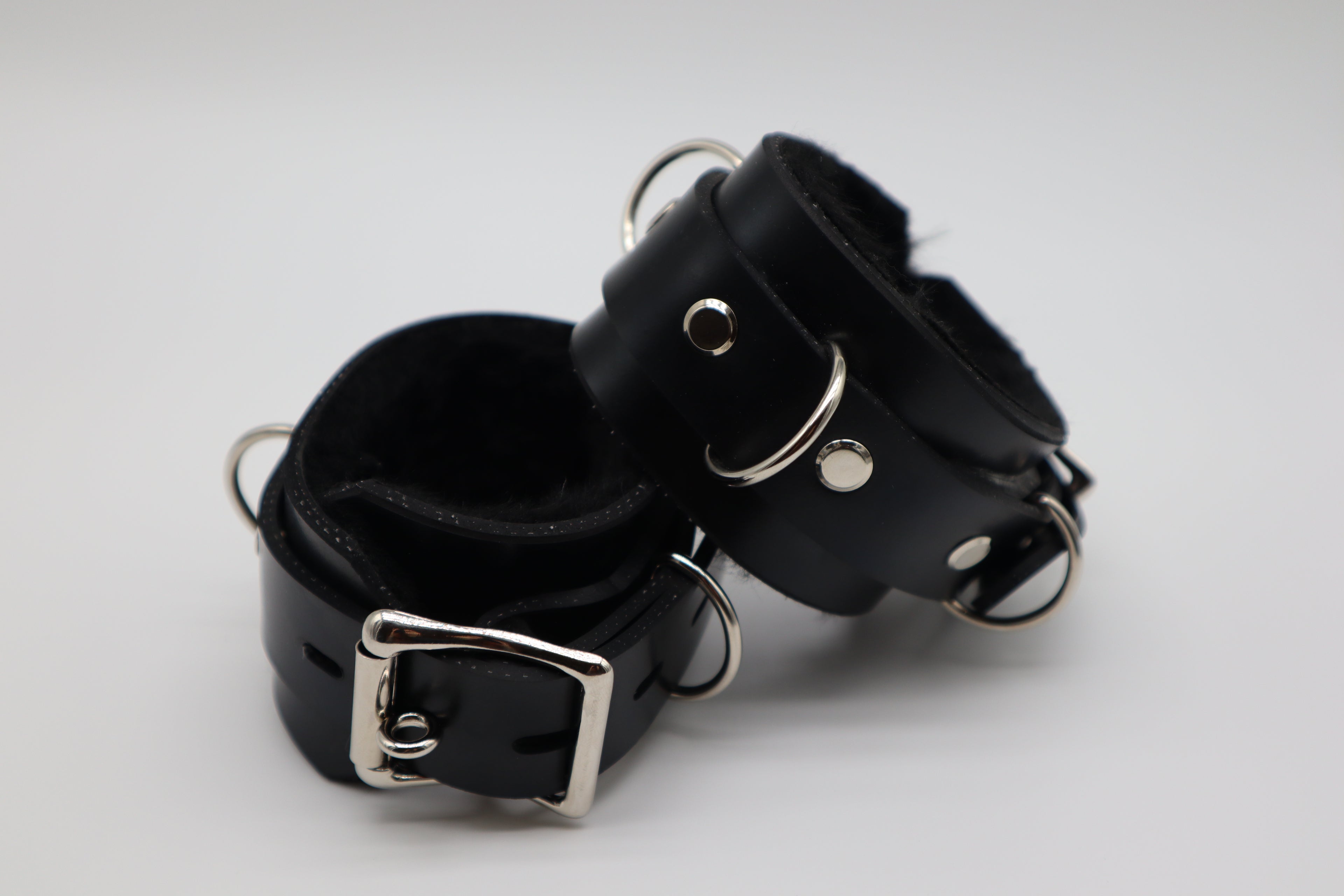 Heavy Rubber Panther Cuffs